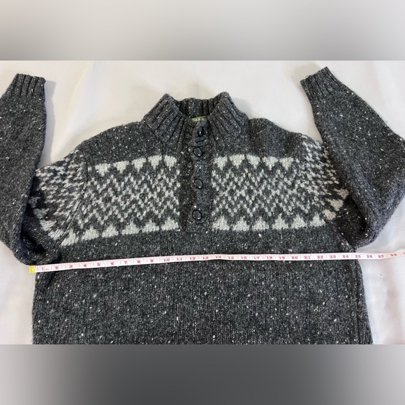 Carraig Donn 4 Button Irish New Wool Knit Sweater Ireland Mens Large Heavyweight - Picture 3 of 6